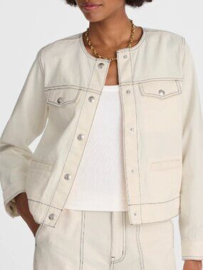 Madewell Denim Cinched Lady Jacket in Vintage Canvas